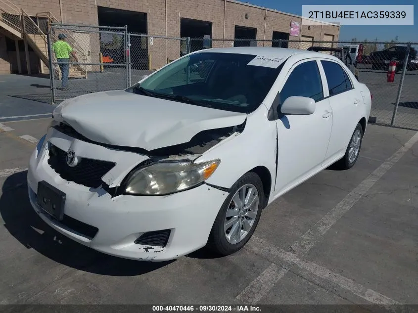 2010 Toyota Corolla Le VIN: 2T1BU4EE1AC359339 Lot: 40470446