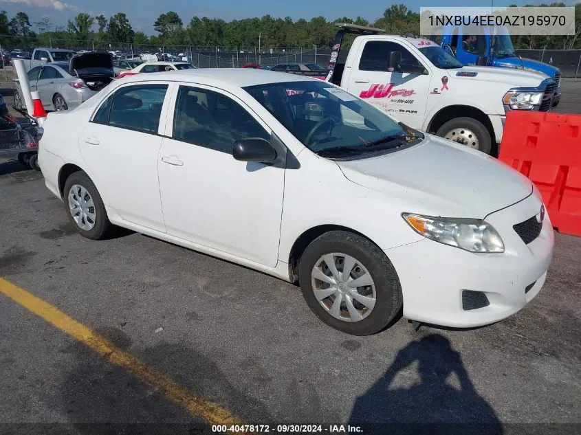 2010 Toyota Corolla VIN: 1NXBU4EE0AZ195970 Lot: 40478172