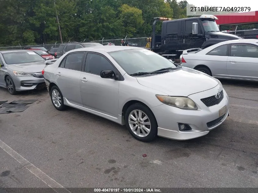 2010 Toyota Corolla S/Le/Xle VIN: 2T1BU4EE7AC492879 Lot: 40478197