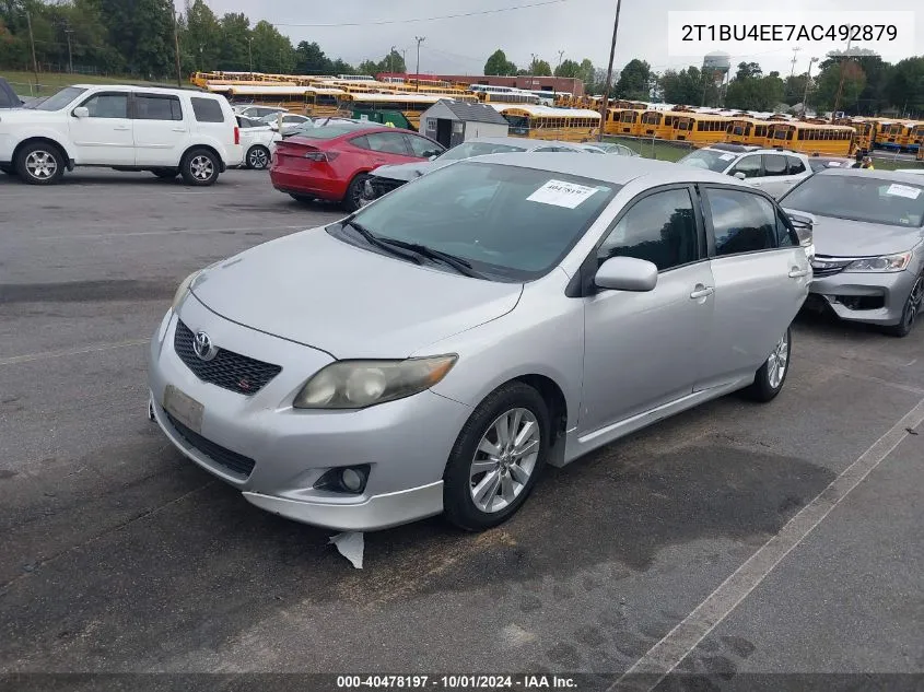 2010 Toyota Corolla S/Le/Xle VIN: 2T1BU4EE7AC492879 Lot: 40478197