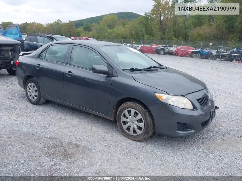 2010 Toyota Corolla Le VIN: 1NXBU4EEXAZ190999 Lot: 40478667