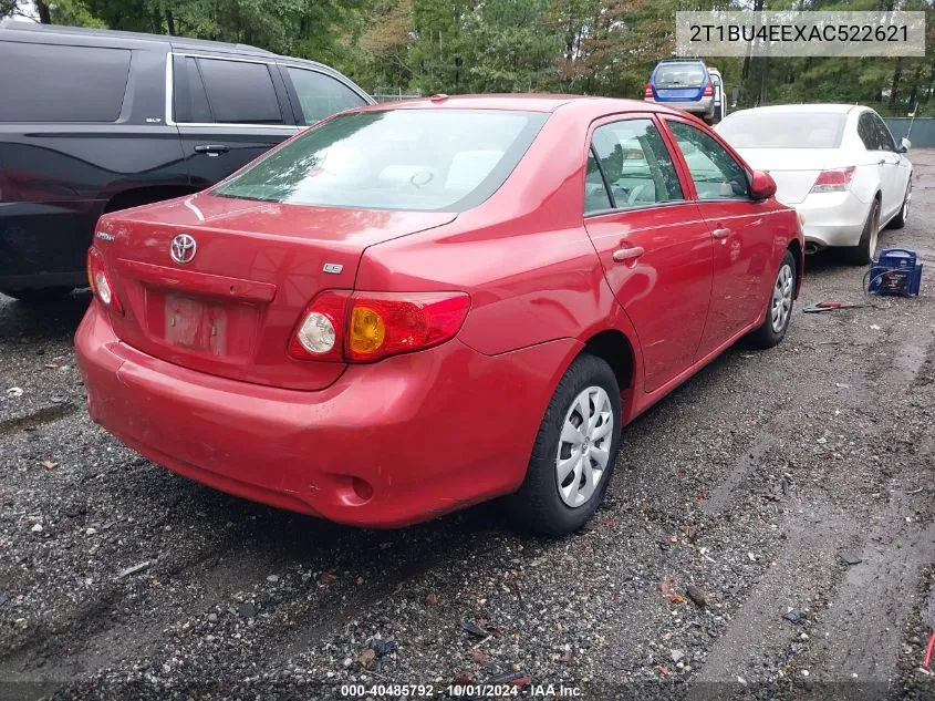 2010 Toyota Corolla Le VIN: 2T1BU4EEXAC522621 Lot: 40485792