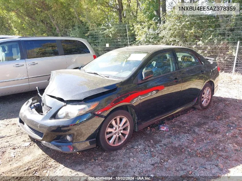 2010 Toyota Corolla S VIN: 1NXBU4EE5AZ378359 Lot: 40494884