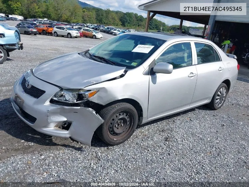 2010 Toyota Corolla Le VIN: 2T1BU4EE7AC495345 Lot: 40494909