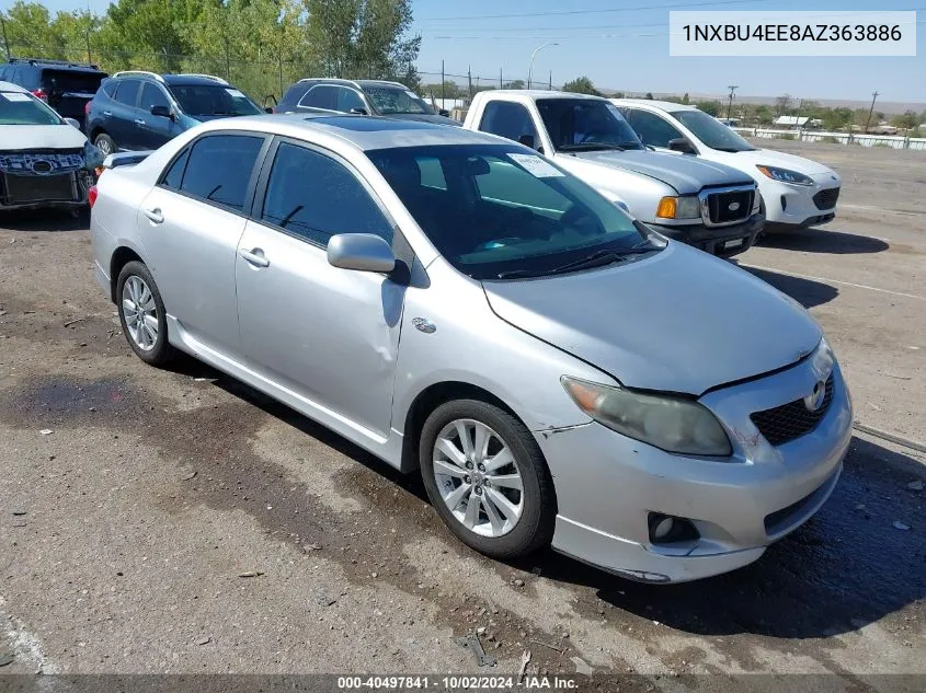 2010 Toyota Corolla S VIN: 1NXBU4EE8AZ363886 Lot: 40497841