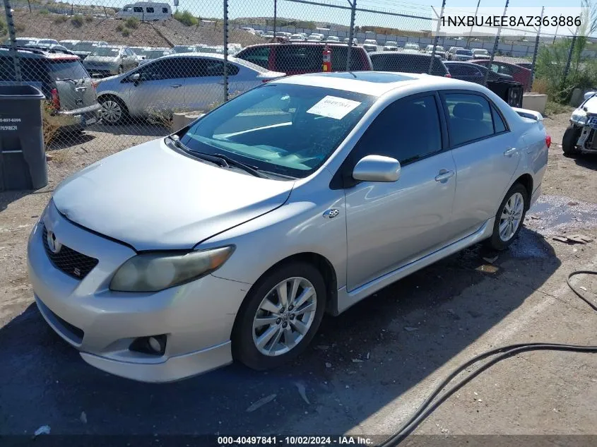 2010 Toyota Corolla S VIN: 1NXBU4EE8AZ363886 Lot: 40497841