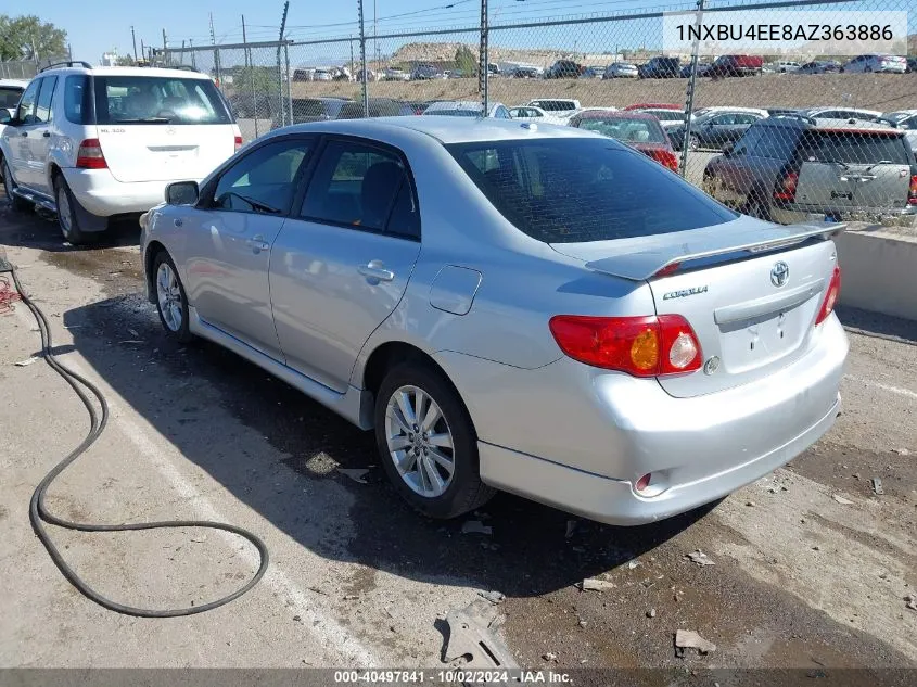 2010 Toyota Corolla S VIN: 1NXBU4EE8AZ363886 Lot: 40497841