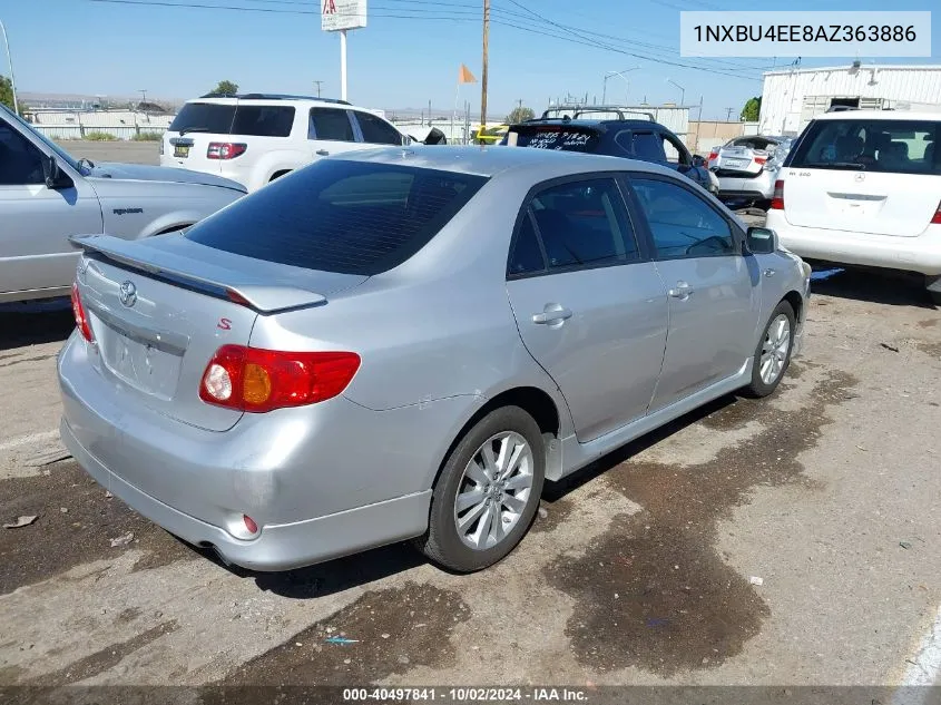 2010 Toyota Corolla S VIN: 1NXBU4EE8AZ363886 Lot: 40497841