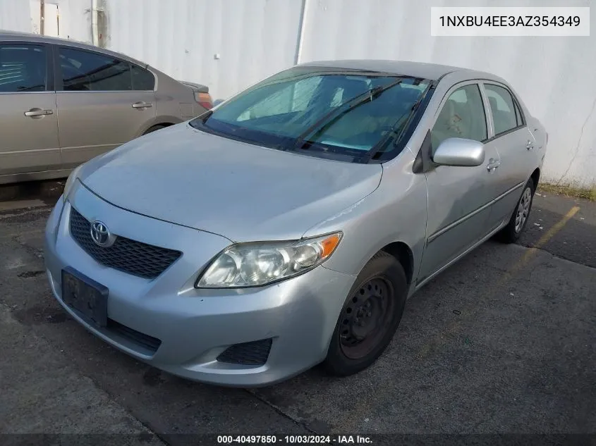 2010 Toyota Corolla Le VIN: 1NXBU4EE3AZ354349 Lot: 40497850