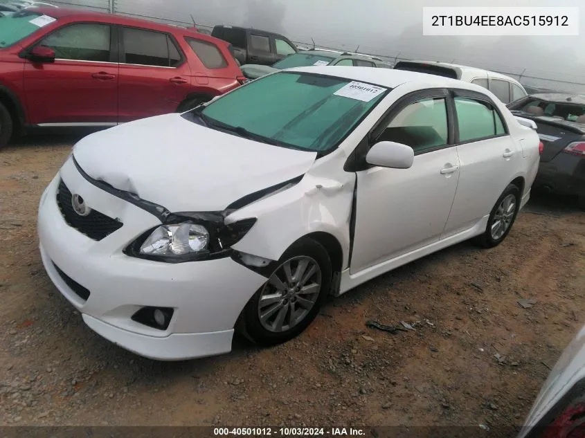 2010 Toyota Corolla S VIN: 2T1BU4EE8AC515912 Lot: 40501012