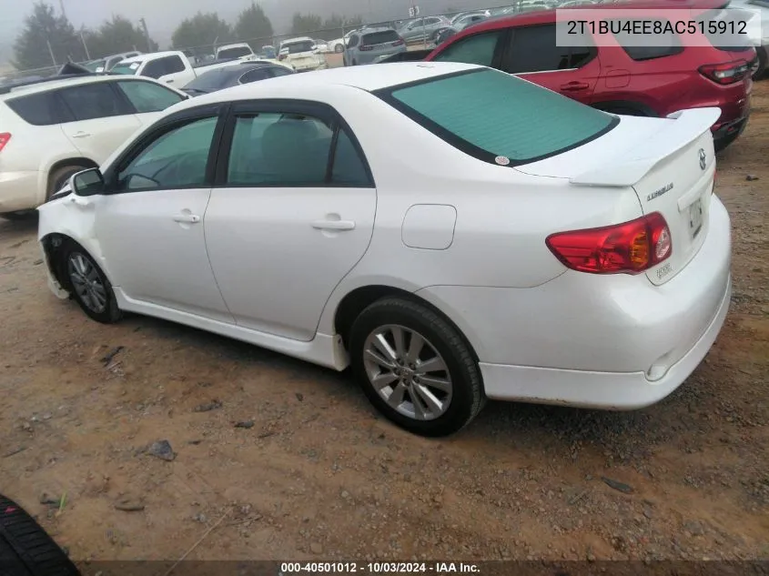 2010 Toyota Corolla S VIN: 2T1BU4EE8AC515912 Lot: 40501012