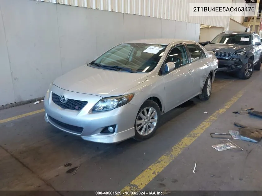 2010 Toyota Corolla S VIN: 2T1BU4EE5AC463476 Lot: 40501529