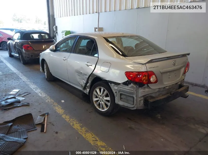 2010 Toyota Corolla S VIN: 2T1BU4EE5AC463476 Lot: 40501529