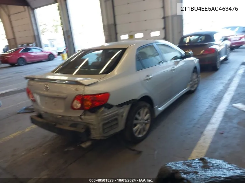 2010 Toyota Corolla S VIN: 2T1BU4EE5AC463476 Lot: 40501529