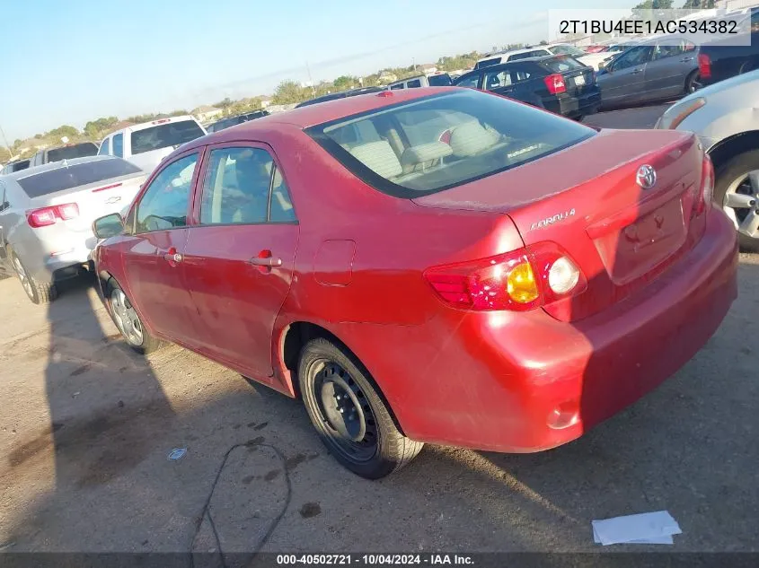 2010 Toyota Corolla Le VIN: 2T1BU4EE1AC534382 Lot: 40502721