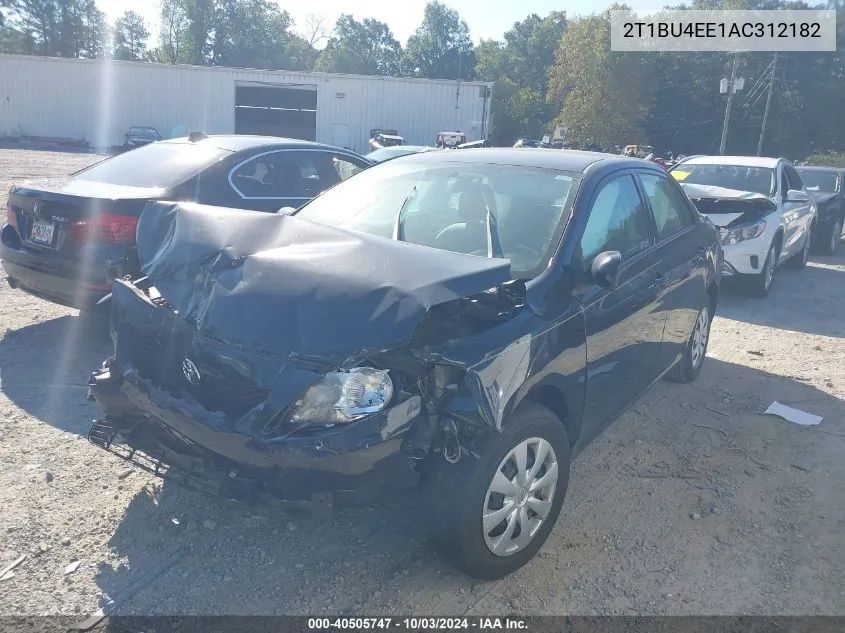 2010 Toyota Corolla Le VIN: 2T1BU4EE1AC312182 Lot: 40505747