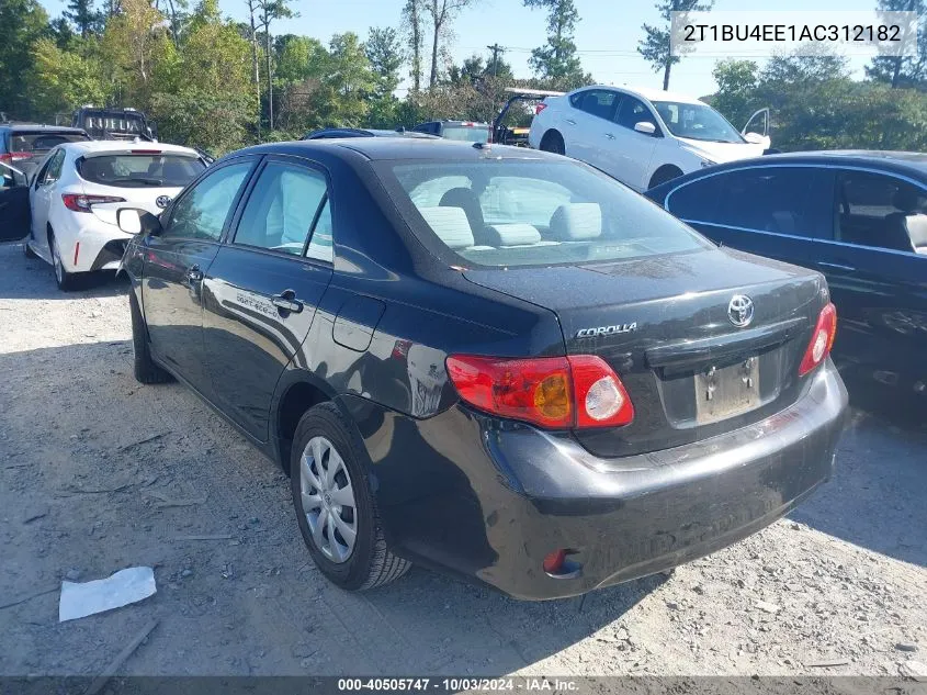 2010 Toyota Corolla Le VIN: 2T1BU4EE1AC312182 Lot: 40505747