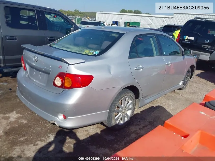 2010 Toyota Corolla S VIN: 2T1BU4EE3AC309056 Lot: 40509399