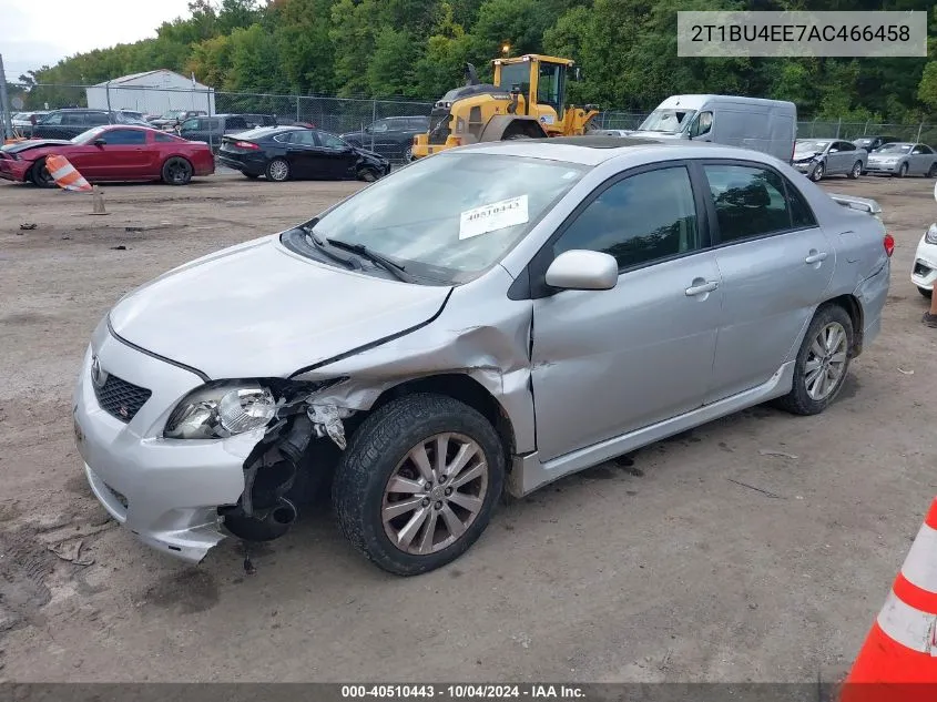 2010 Toyota Corolla S VIN: 2T1BU4EE7AC466458 Lot: 40510443