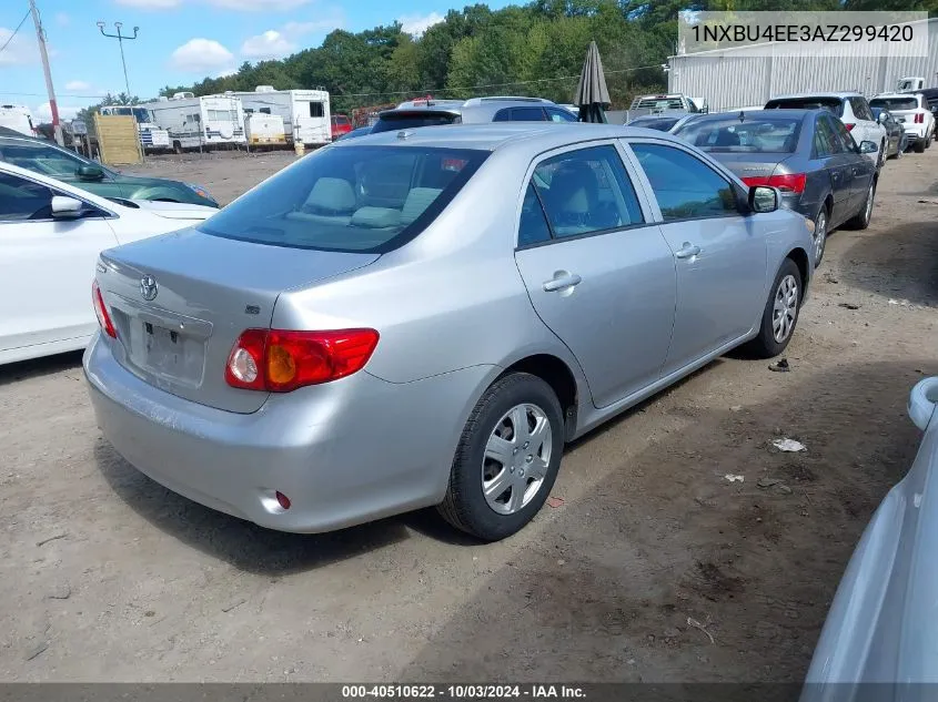 2010 Toyota Corolla Le VIN: 1NXBU4EE3AZ299420 Lot: 40510622