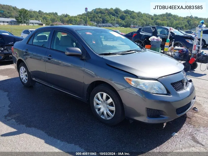 2010 Toyota Corolla Le VIN: JTDBU4EEXAJ083585 Lot: 40511843