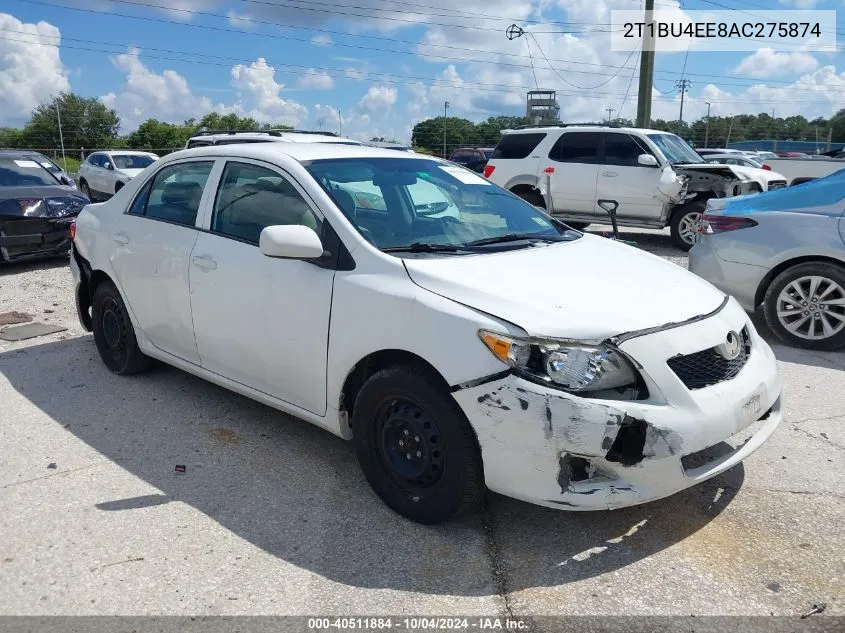 2010 Toyota Corolla VIN: 2T1BU4EE8AC275874 Lot: 40511884