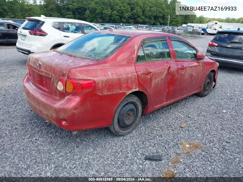 2010 Toyota Corolla Le VIN: 1NXBU4EE7AZ169933 Lot: 40512767