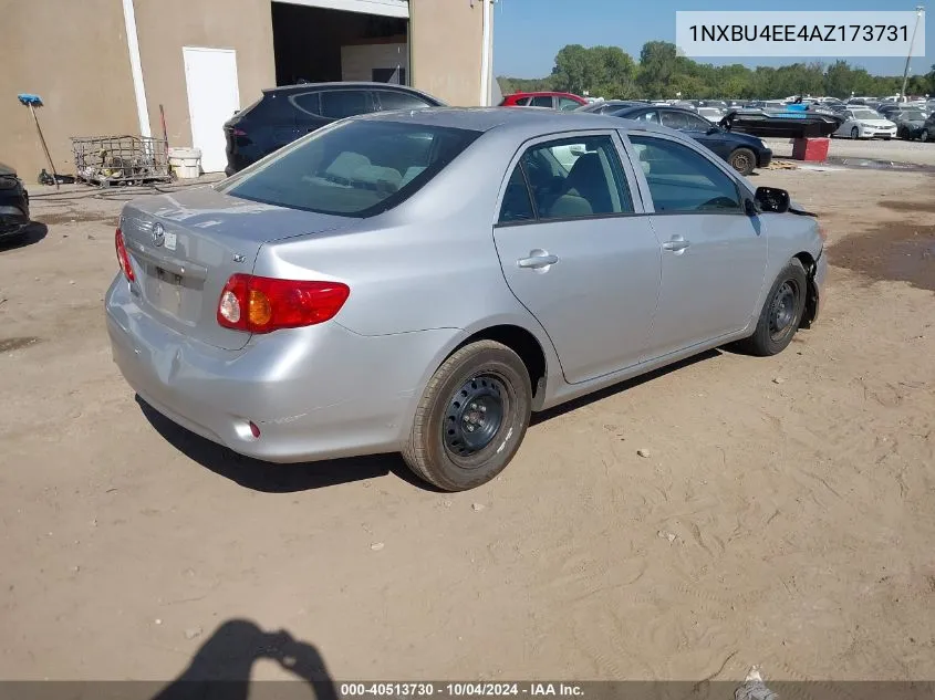 2010 Toyota Corolla Le VIN: 1NXBU4EE4AZ173731 Lot: 40513730