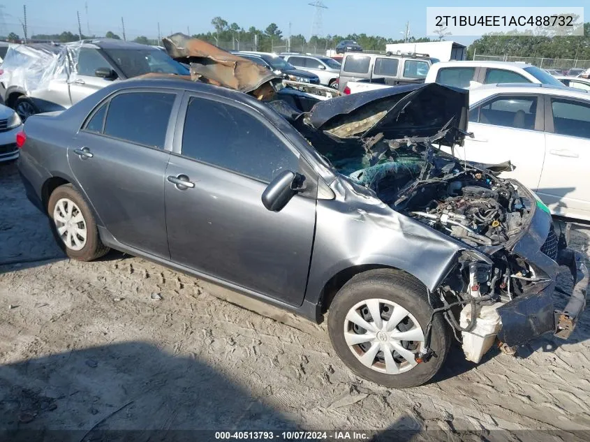 2010 Toyota Corolla S/Le/Xle VIN: 2T1BU4EE1AC488732 Lot: 40513793