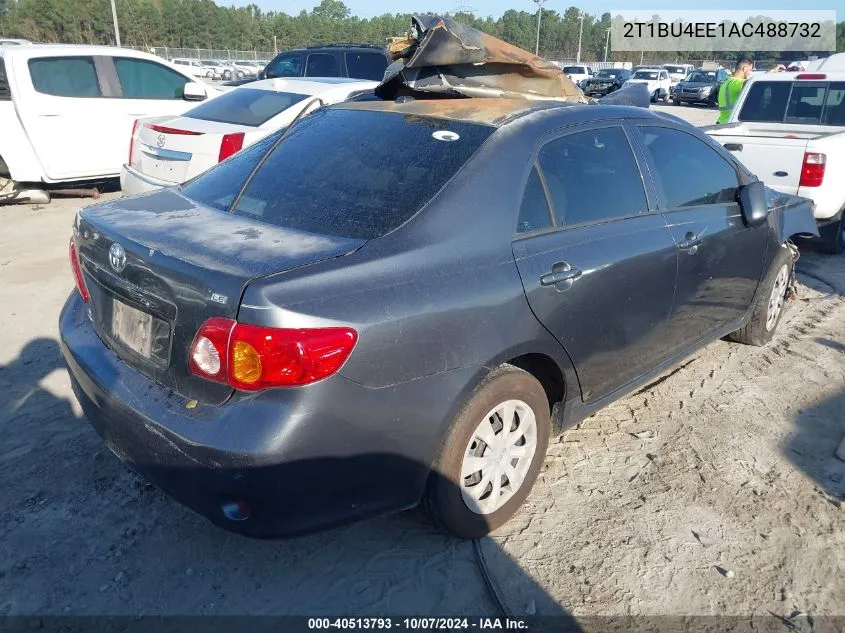 2010 Toyota Corolla S/Le/Xle VIN: 2T1BU4EE1AC488732 Lot: 40513793