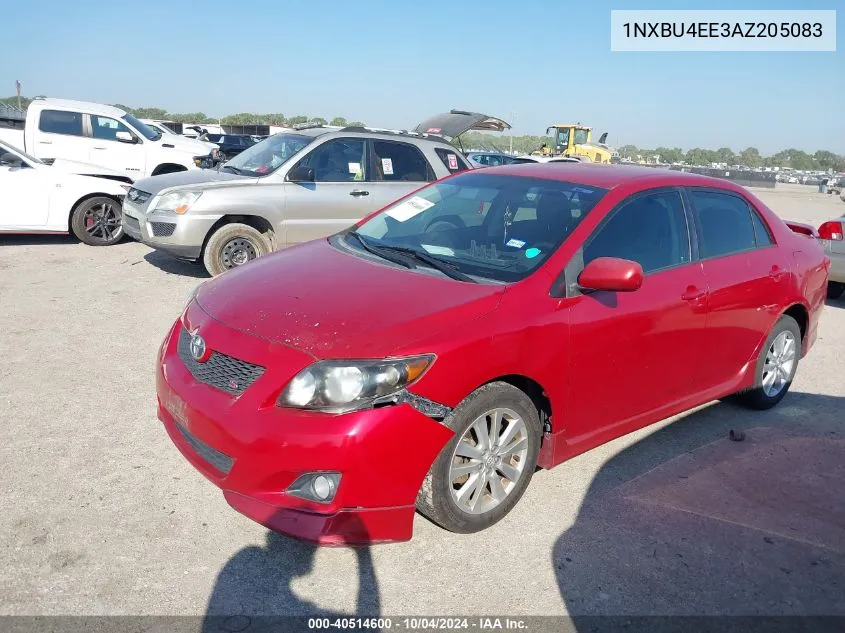 2010 Toyota Corolla S VIN: 1NXBU4EE3AZ205083 Lot: 40514600