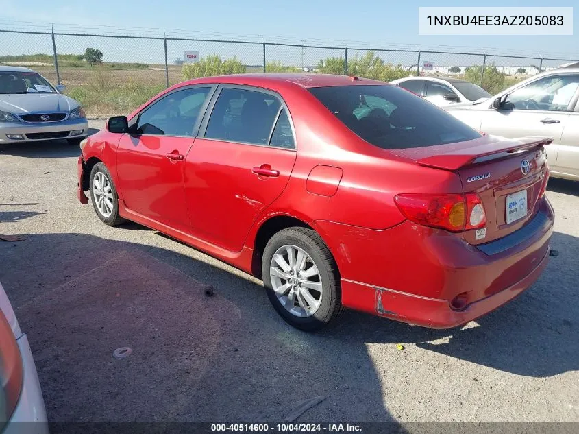 2010 Toyota Corolla S VIN: 1NXBU4EE3AZ205083 Lot: 40514600