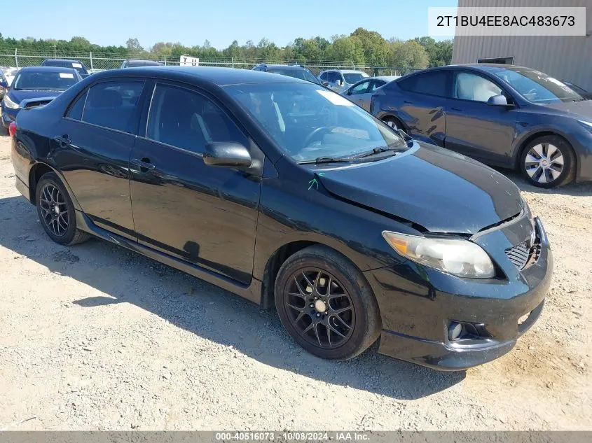 2010 Toyota Corolla S/Le/Xle VIN: 2T1BU4EE8AC483673 Lot: 40516073