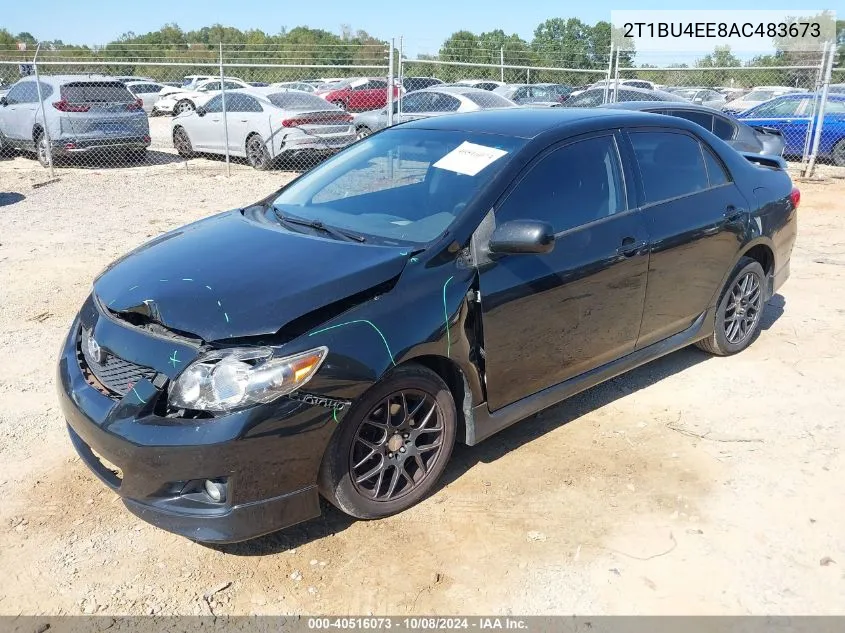 2010 Toyota Corolla S/Le/Xle VIN: 2T1BU4EE8AC483673 Lot: 40516073