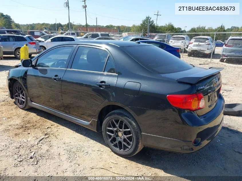 2010 Toyota Corolla S/Le/Xle VIN: 2T1BU4EE8AC483673 Lot: 40516073