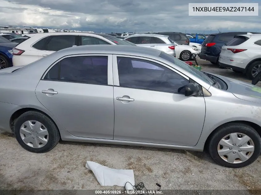 2010 Toyota Corolla S/Le/Xle VIN: 1NXBU4EE9AZ247144 Lot: 40516926