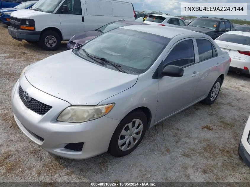 2010 Toyota Corolla S/Le/Xle VIN: 1NXBU4EE9AZ247144 Lot: 40516926