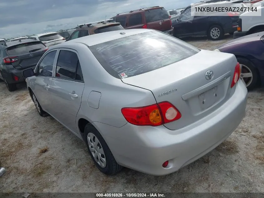 2010 Toyota Corolla S/Le/Xle VIN: 1NXBU4EE9AZ247144 Lot: 40516926