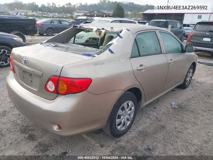 2010 Toyota Corolla Le VIN: 1NXBU4EE3AZ269592 Lot: 40522012