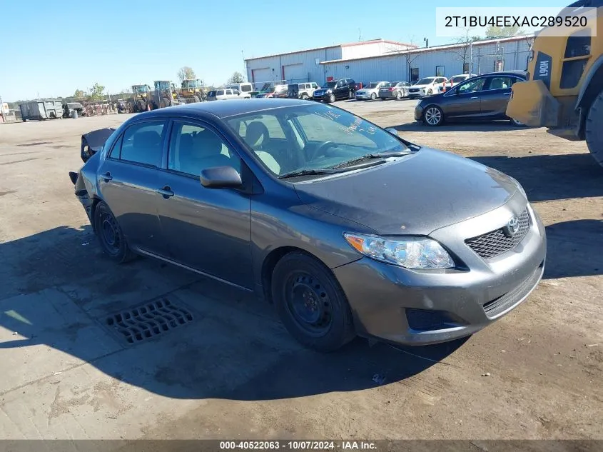 2010 Toyota Corolla Le VIN: 2T1BU4EEXAC289520 Lot: 40522063