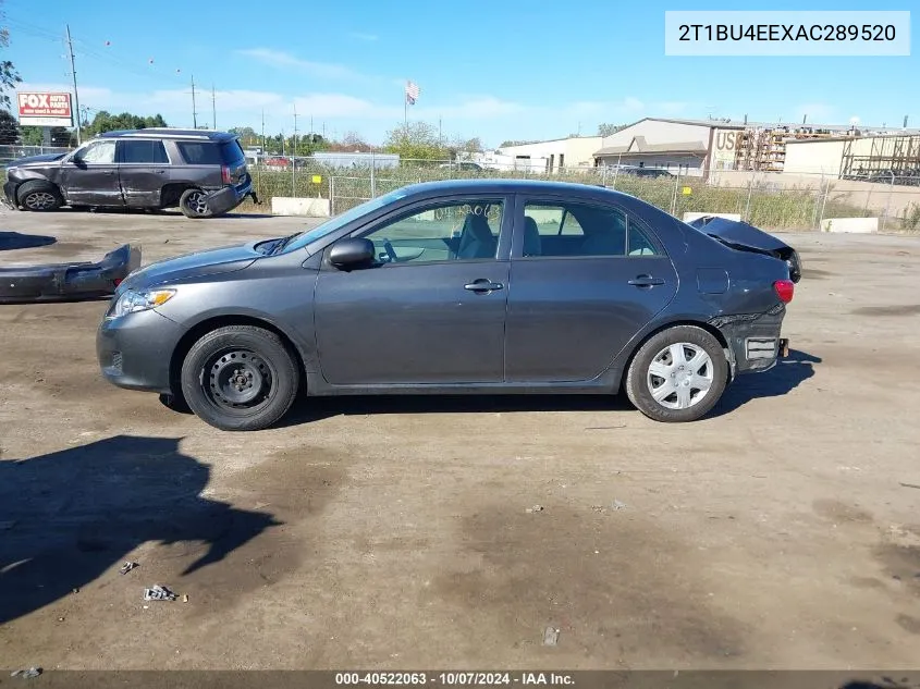 2010 Toyota Corolla Le VIN: 2T1BU4EEXAC289520 Lot: 40522063