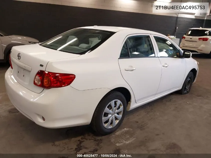 2T1BU4EE0AC495753 2010 Toyota Corolla Le