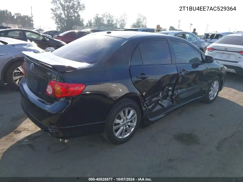 2010 Toyota Corolla S/Le/Xle VIN: 2T1BU4EE7AC529364 Lot: 40525577