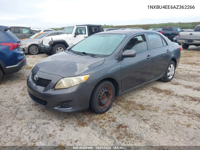 2010 Toyota Corolla S/Le/Xle VIN: 1NXBU4EE6AZ362266 Lot: 40528486