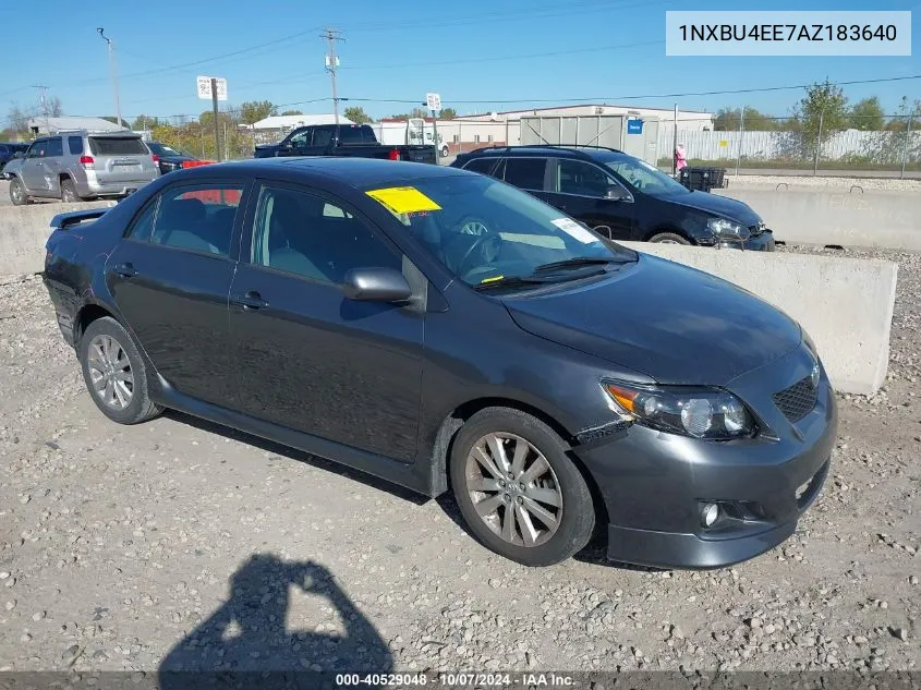 2010 Toyota Corolla S VIN: 1NXBU4EE7AZ183640 Lot: 40529048