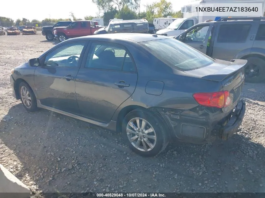 2010 Toyota Corolla S VIN: 1NXBU4EE7AZ183640 Lot: 40529048