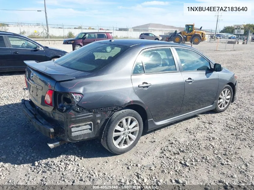 2010 Toyota Corolla S VIN: 1NXBU4EE7AZ183640 Lot: 40529048