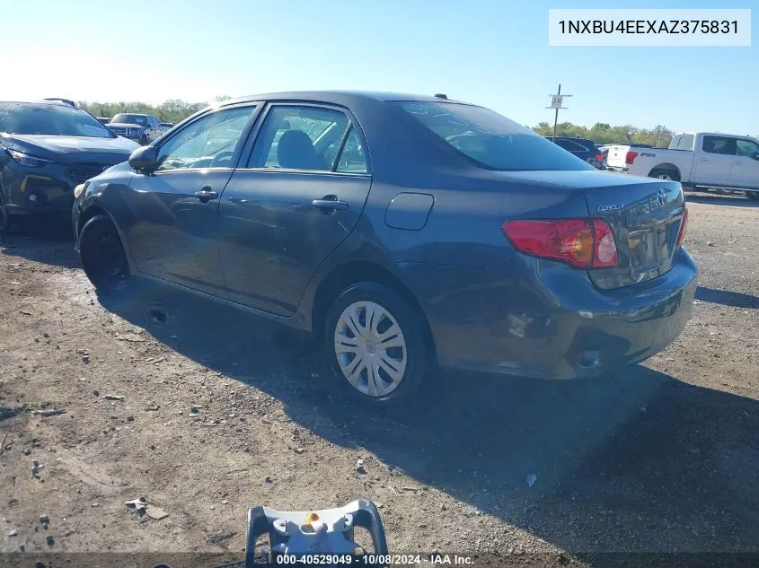 2010 Toyota Corolla Le VIN: 1NXBU4EEXAZ375831 Lot: 40529049