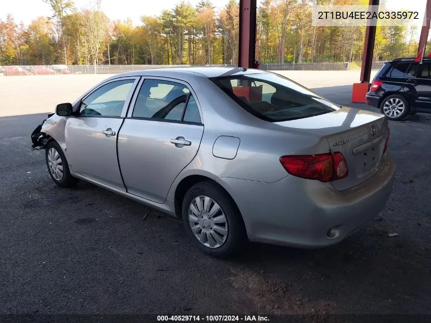 2010 Toyota Corolla S/Le/Xle VIN: 2T1BU4EE2AC335972 Lot: 40529714