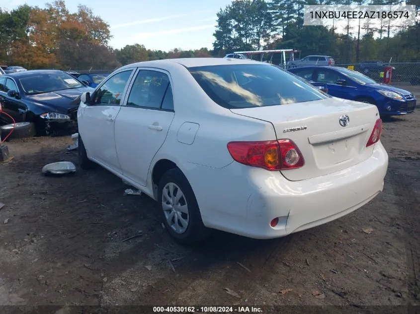 2010 Toyota Corolla Le VIN: 1NXBU4EE2AZ186574 Lot: 40530162